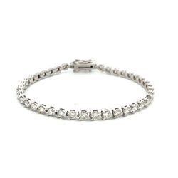 7' Tennis bracelet with 3-prong set (41) round diamonds.  D7.36ct.t.w.