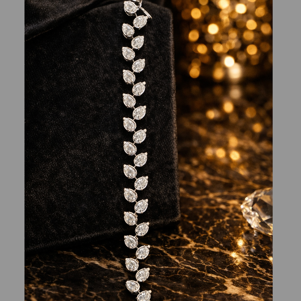 Pear Shape Diamond Bracelet 7.01 Carats