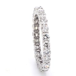 Eternity band with U-prong set (24) round diamonds.  D1.53ct.t.w.  Size 6
