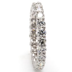 Eternity band in 18K WG with U-prong set (22) round diamonds.  D1.77ct.t.w.  Size 6