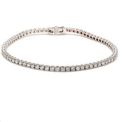 7' Tennis bracelet with 4-prong set (74) round diamonds.  D2.92ct.t.w.
