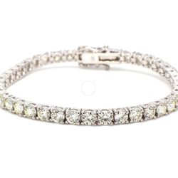 7' Tennis bracelet with basket prong set (40) round diamonds.  D10.41ct.t.w.
