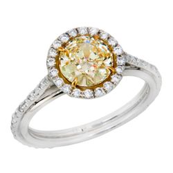 Fancy Yellow Diamond Engagement Ring