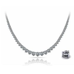 14.55ctw Diamond Graduated Necklace