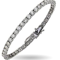 7' Tennis bracelet with 4-prong set (69) round diamonds.  D3.41ct.t.w.