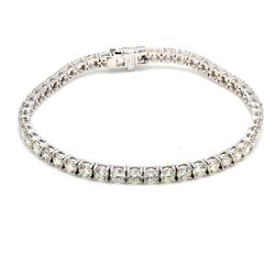 7' Tennis bracelet with 4-prong basket set (48) round diamonds.  D7.93ct.t.w.