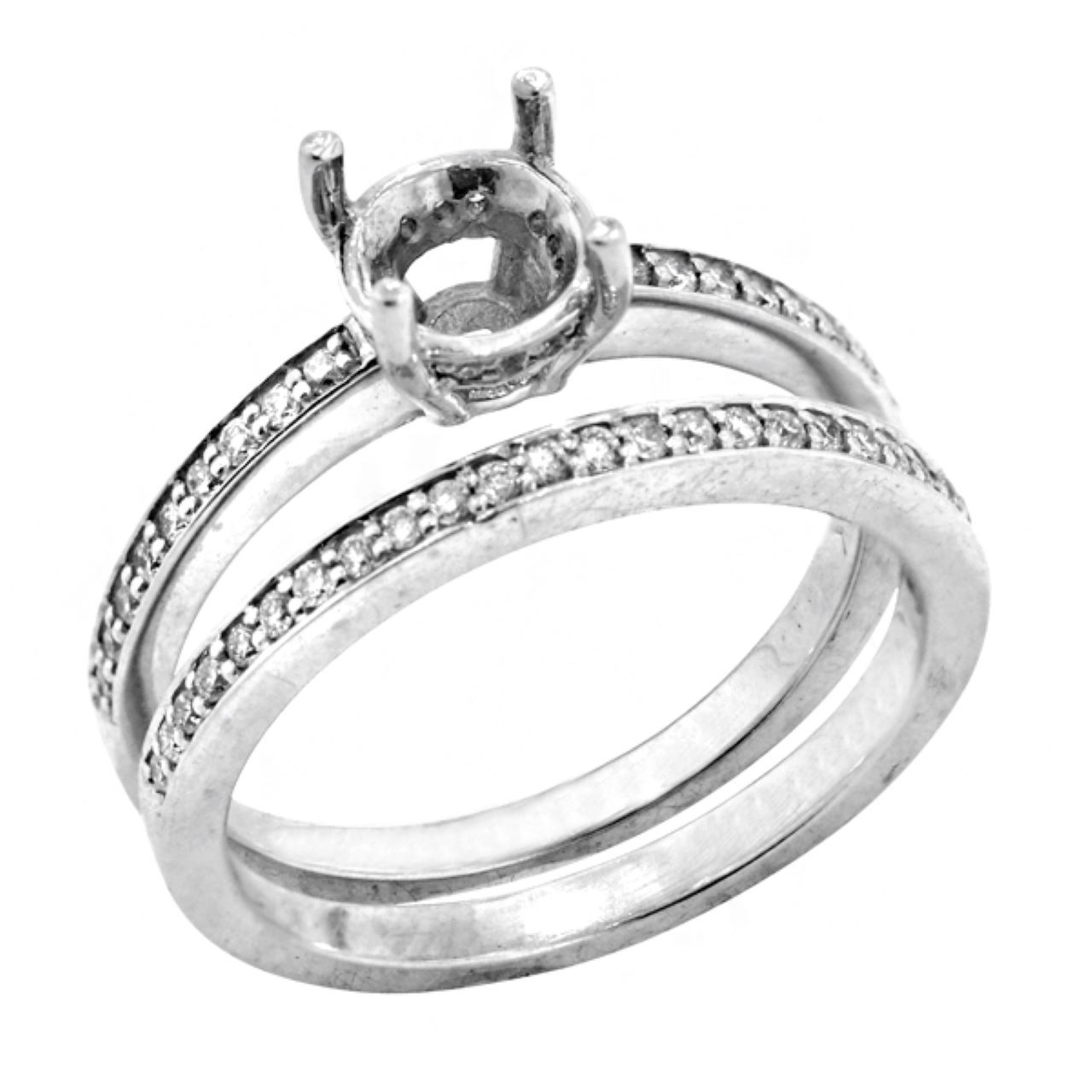 Diamond Semi-Mount Ring Set