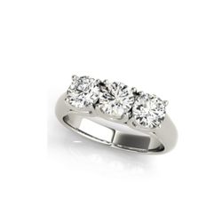 1.00ctw 3 Stone Round Ring