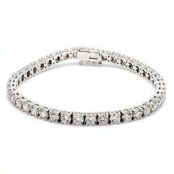 7.5' Tennis bracelet with 4-prong set (62) round diamonds.  D5.46ct.t.w.