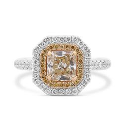 18KWG Radiant Shape Ring 1.05ct Dia