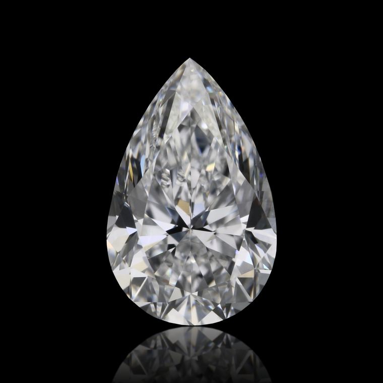 Pear 0.70ct D VS2