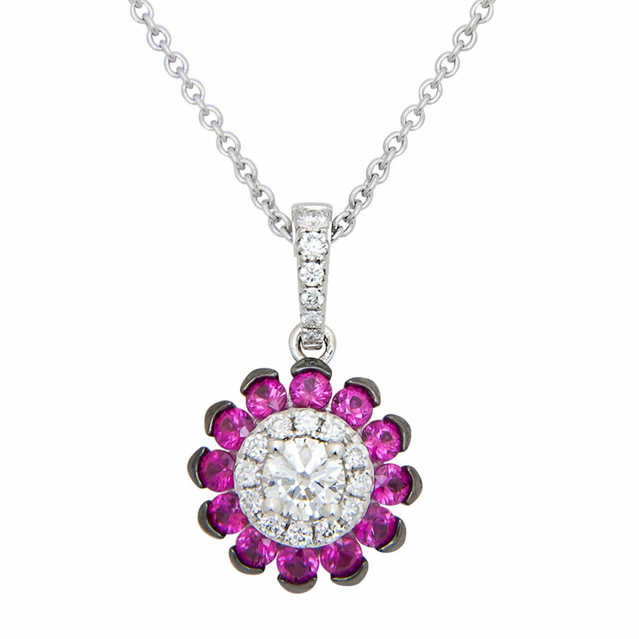 Ruby and Diamond Pendent