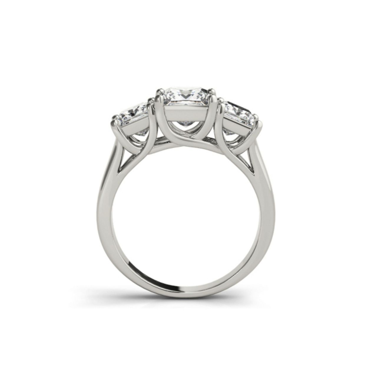 .90ctw 3 Stone Princess Ring