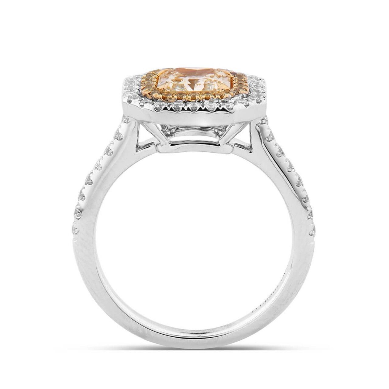18KWG Radiant Shape Ring 1.05ct Dia