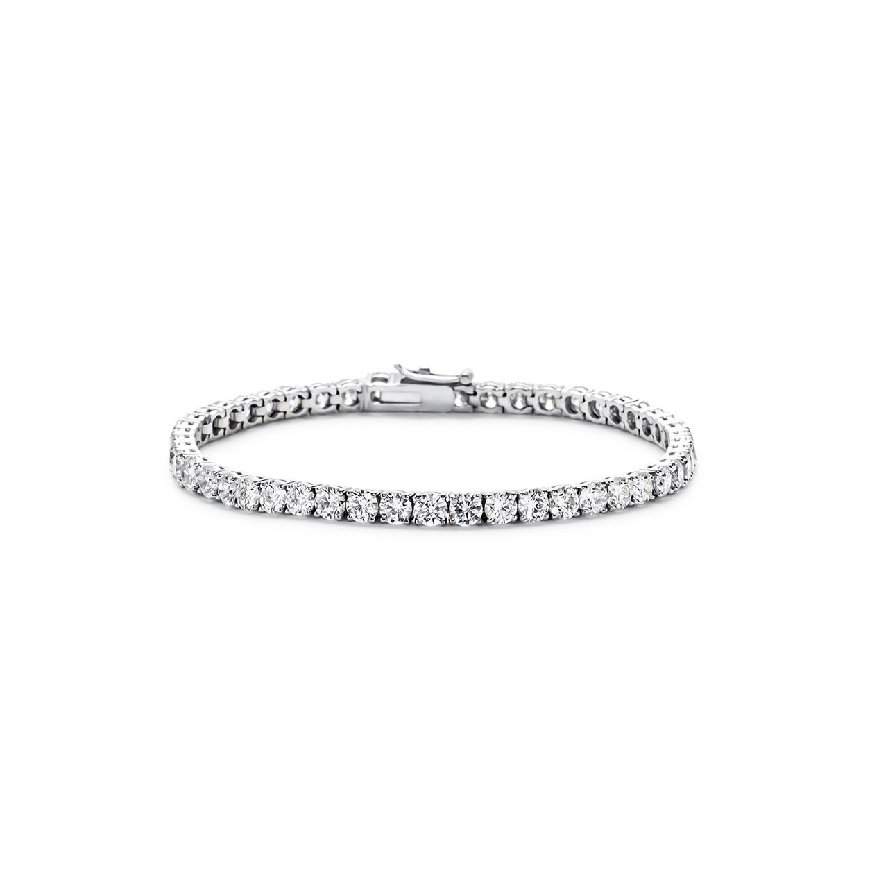 7' Tennis bracelet with 4-prong set (49) round diamonds.  D9.49ct.t.w.