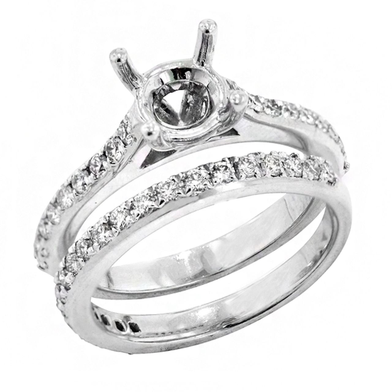 Diamond Semi-Mount Ring Set
