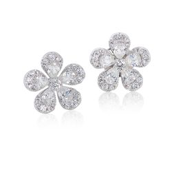 Flower Diamond Earrings