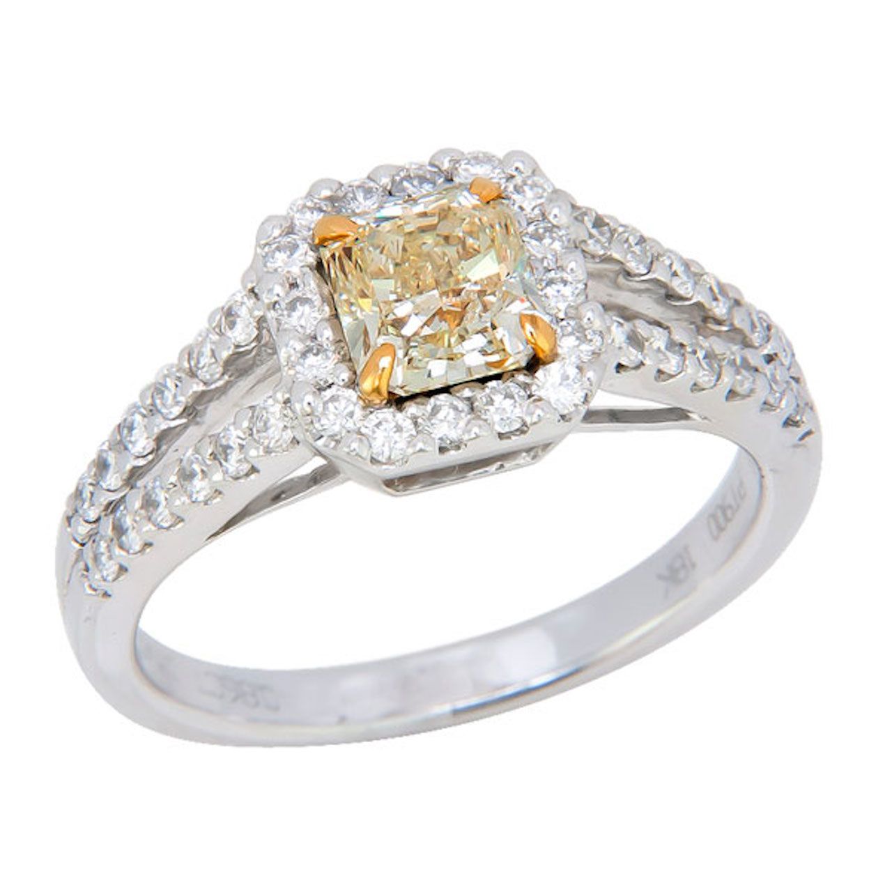 Fancy Yellow Diamond Engagement Ring