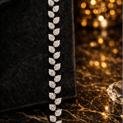 Pear Shape Diamond Bracelet 7.01 Carats