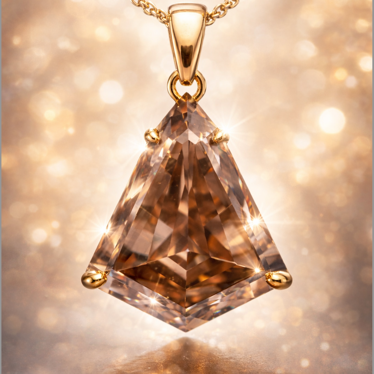 Exclusive Desert Diamond 5 Carat Kite Pendant