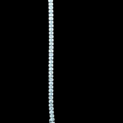 12.77CTS OVAL DIAMOND BRACELET DMS WH. 14K W.G 16.3GMS 40PCS 