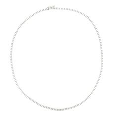 16' Tennis necklace with prong set (190) round diamonds.  D4.80ct.t.w.