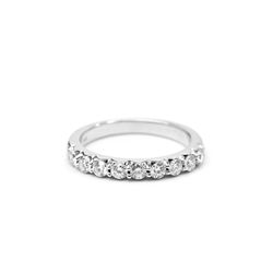 0.5ct Round 1/2 Eternity Band
