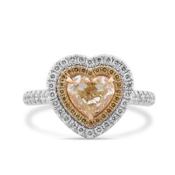 18KWG Heart Shape Ring 1.31ct Diamond