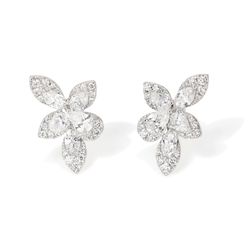 Marquise Cluster Diamond Earrings