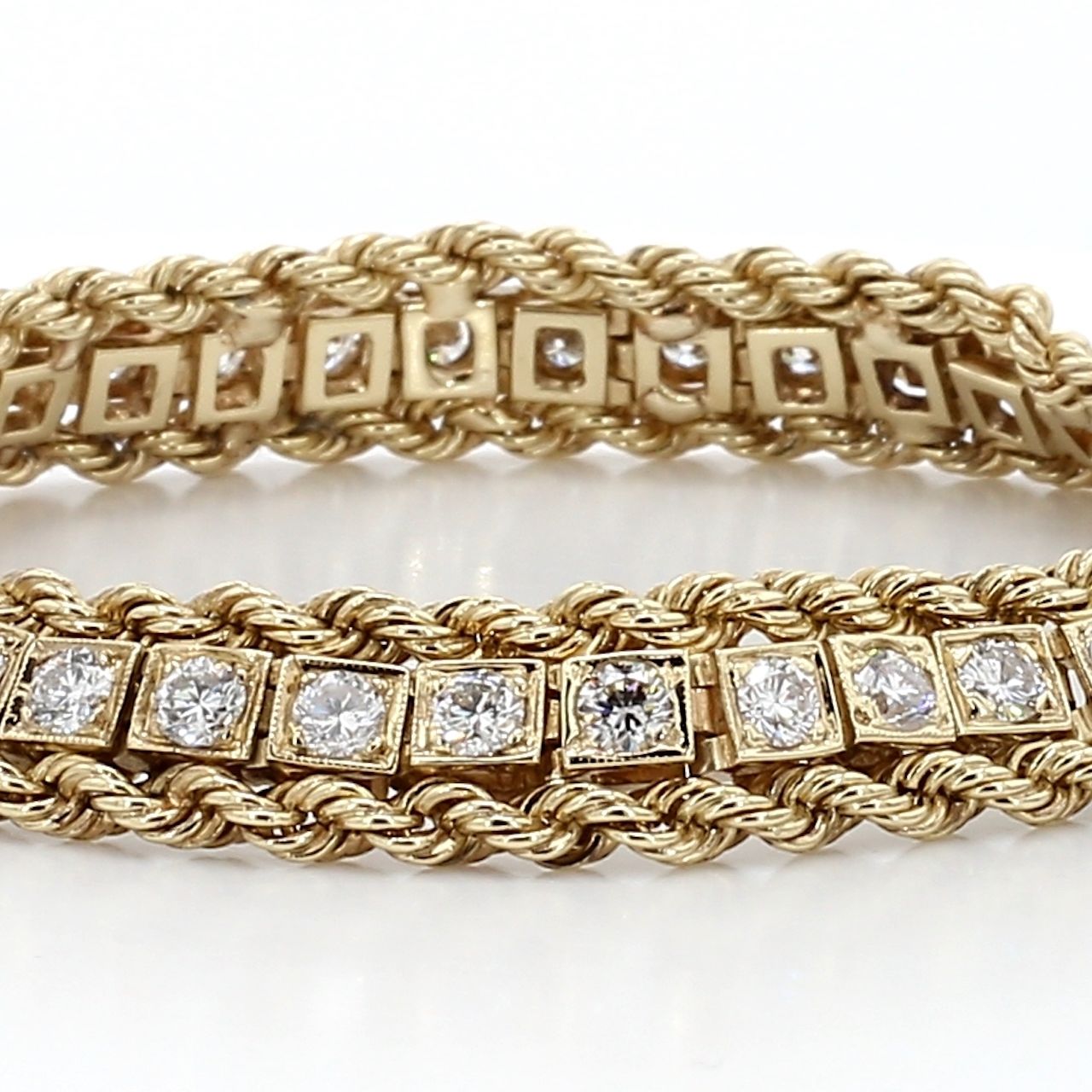 Yellow Gold Antique Diamond Bracelet