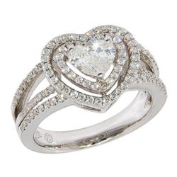 Heart Shaped Diamond Diamond Engagement Ring