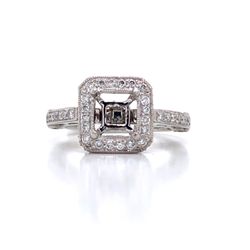 Platinum Semi-Mount Ring
