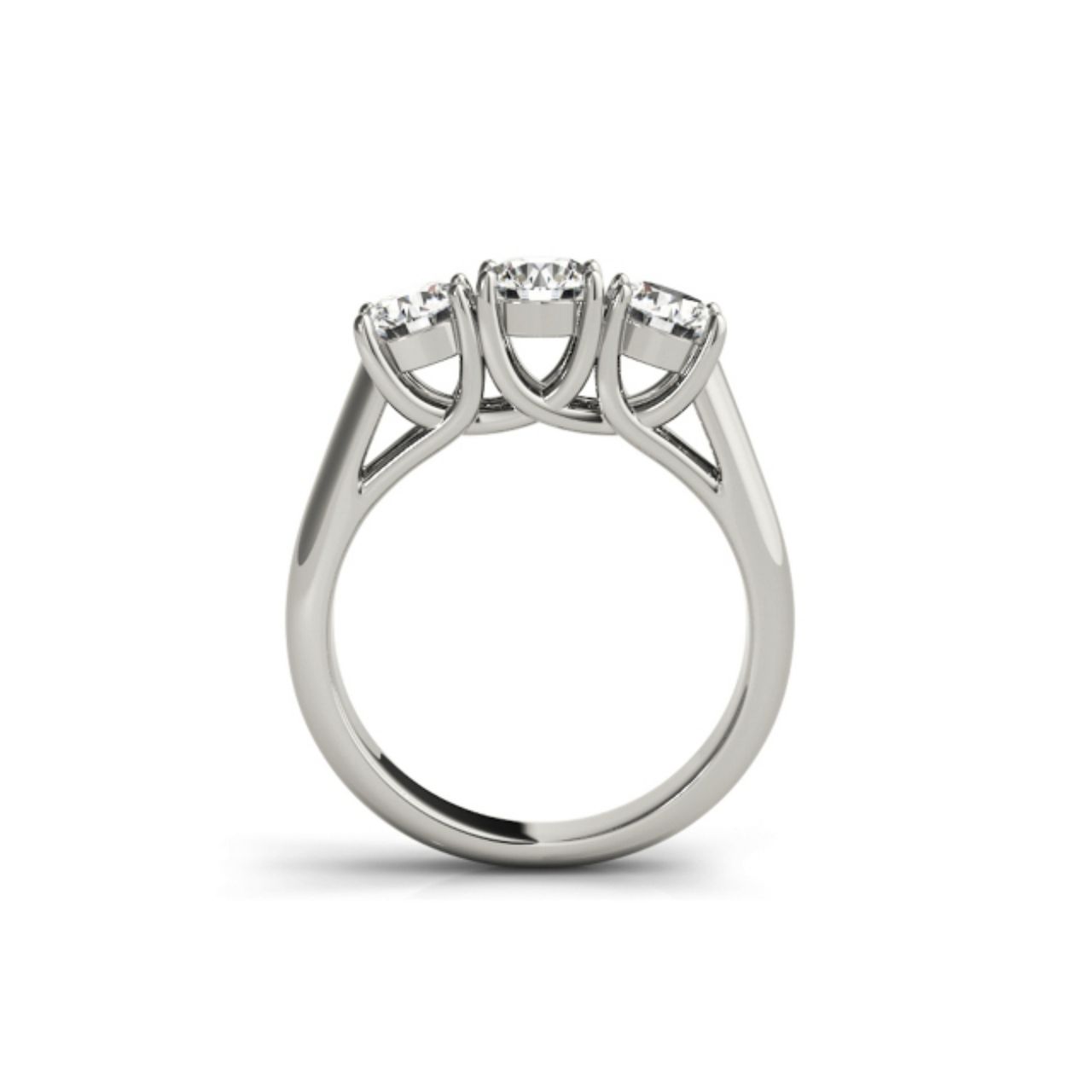 1.00ctw 3 Stone Round Ring