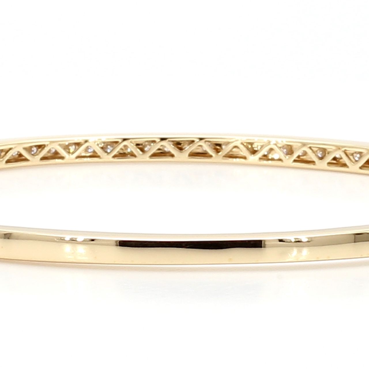 Yellow Gold Diamond Bangle