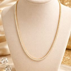 22 INCH 8.72 CARAT 14KYG NECKLACE