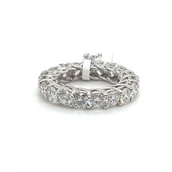 14K WHITE GOLD AND 6.75CTS NATURAL DIAMOND (RING)
