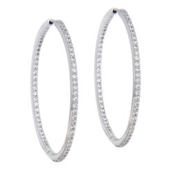Diamond Hoop Earrings