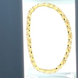 ELEPHANT LINK 18K GOLD NECKLACE AND BRACELET WITH DIAMONDS