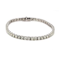 7' Tennis bracelet with 4-prong basket set (48) round diamonds.  D7.63ct.t.w.
