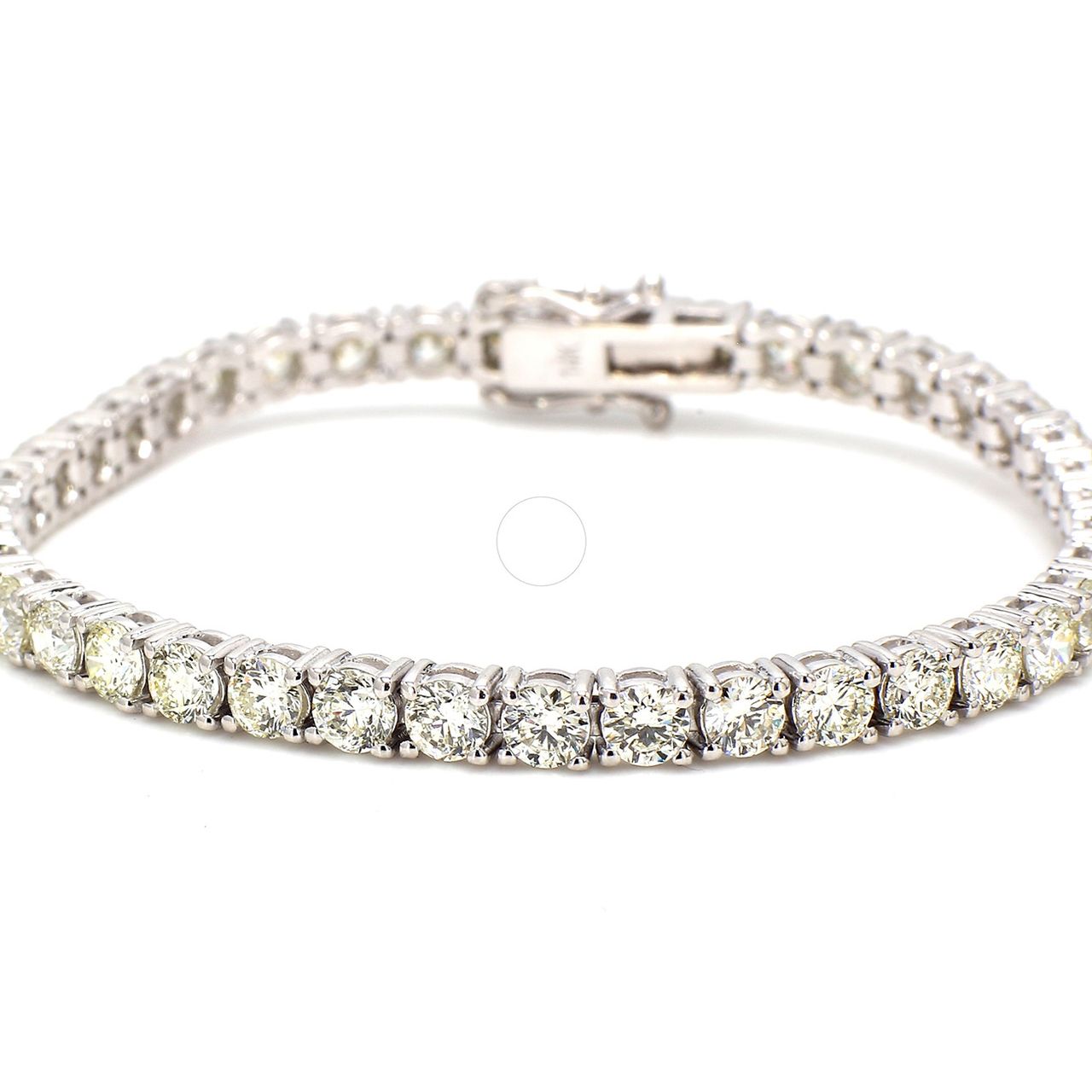 7' Tennis bracelet with basket prong set (40) round diamonds.  D10.41ct.t.w.