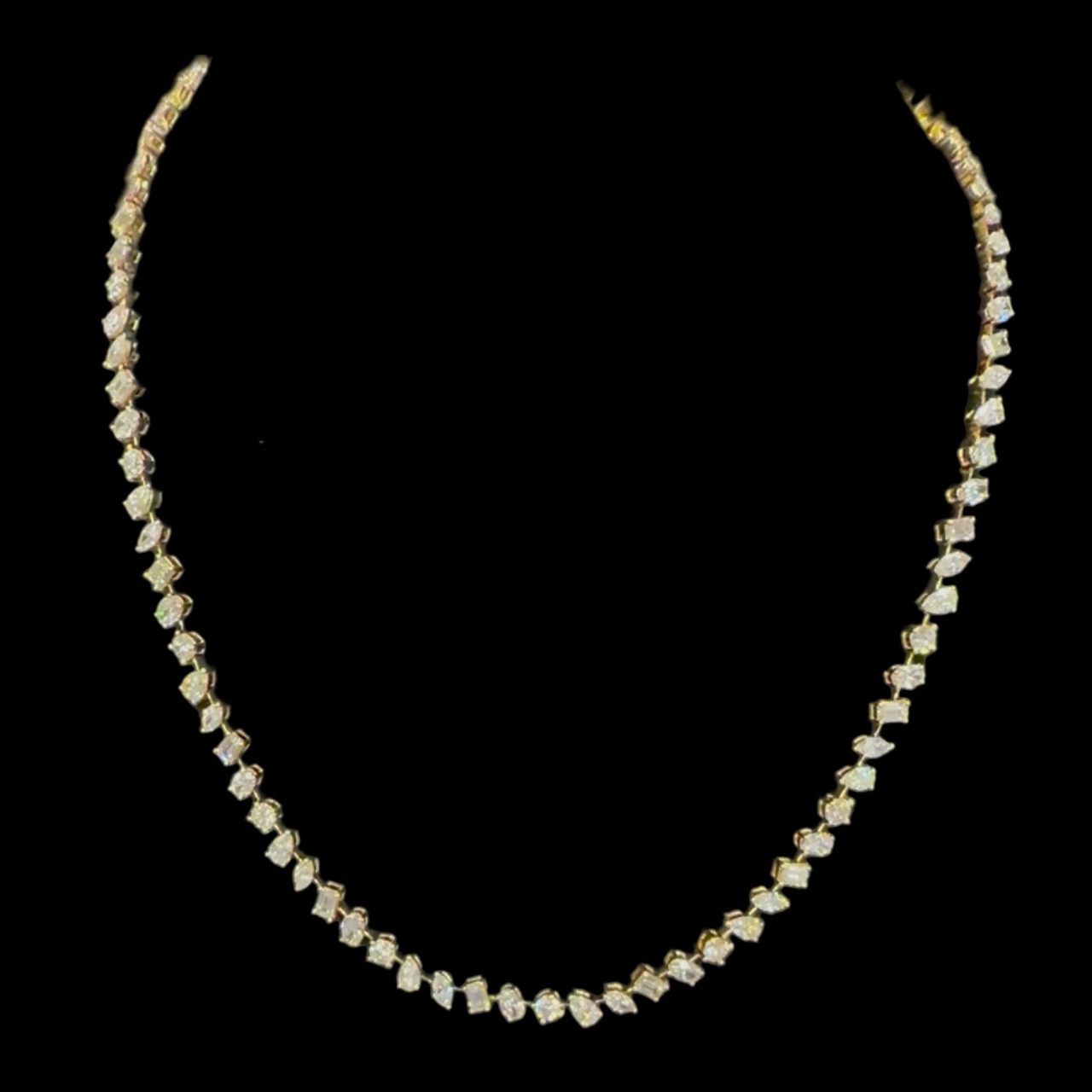 The Golden Continuum Diamond Necklace