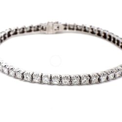 7' Tennis bracelet with 4-prong set (51) princess cut diamonds.  D5.06ct.t.w.
