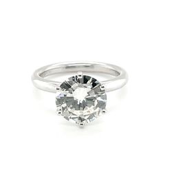 2.89 CARAT K VS2 GIA CERTIFIED PLATINUM 950 RING