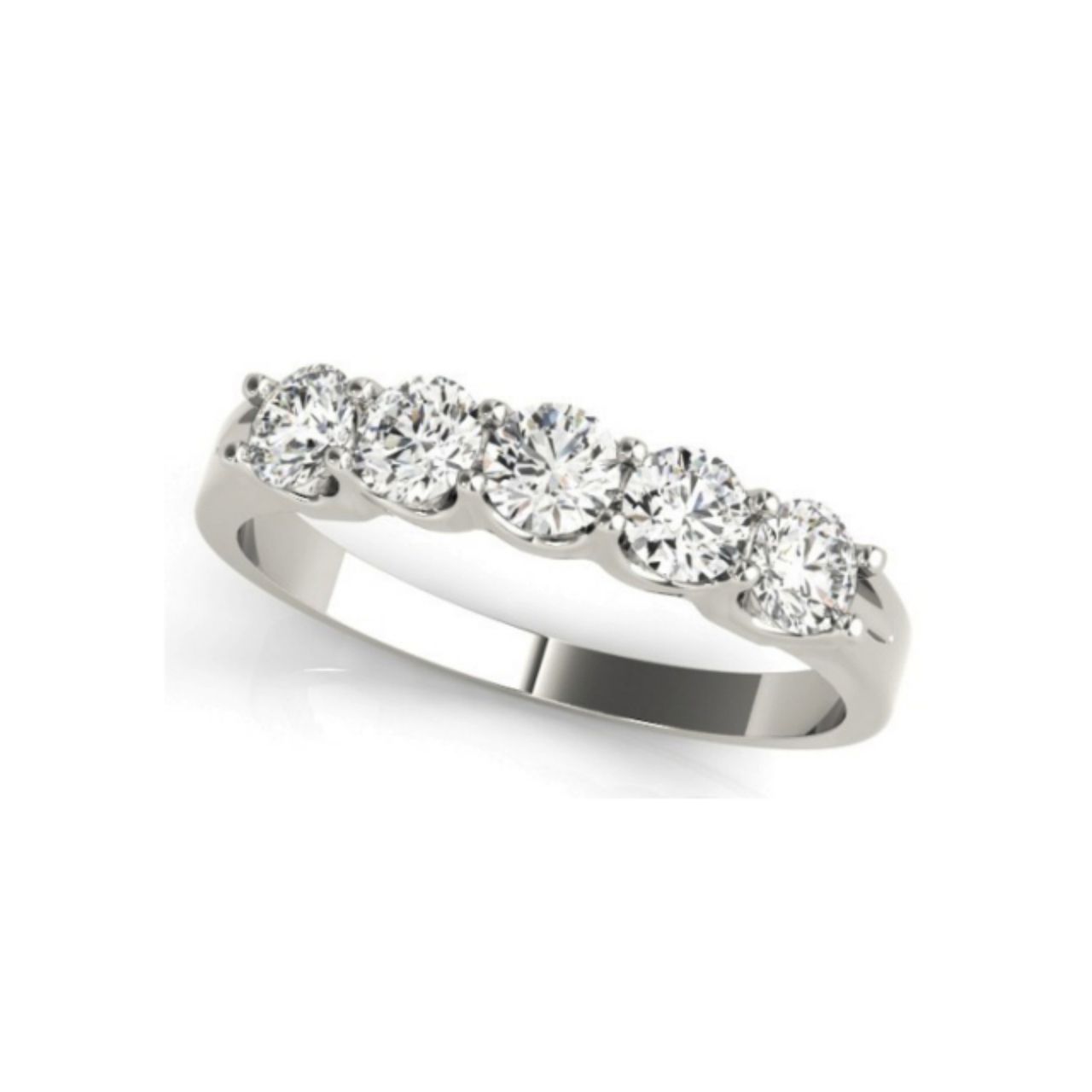 1.00ctw 5 Stone Round Ring