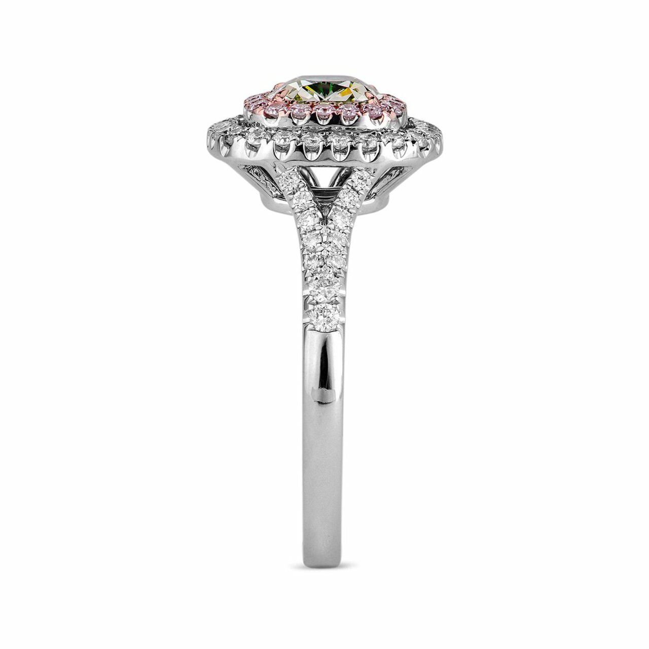 18KWG Cushion Shape Ring