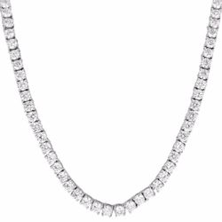 24' Tennis neclace with 4-prong set (183) round diamonds.  D20.39ct.t.w.