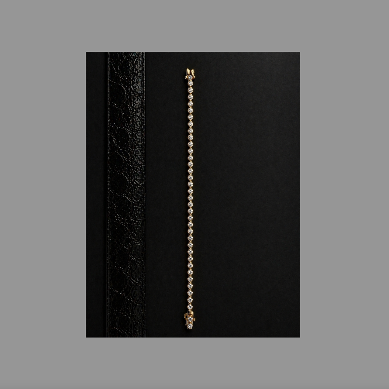 14KYG 4.21 CT DIAMOND BRACELET 