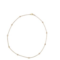 18' Diamond by the yard in yellow gold with bezel set (10) round chocolate diamonds.  D0.70ct.t.w.