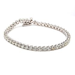 7' Tennis bracelet with 3-prong set (48) round diamonds.  D7.12ct.t.w.