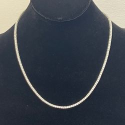 6.52CTS NATURAL DIAMOND, 14K WHITE GOLD (NECKLACE)